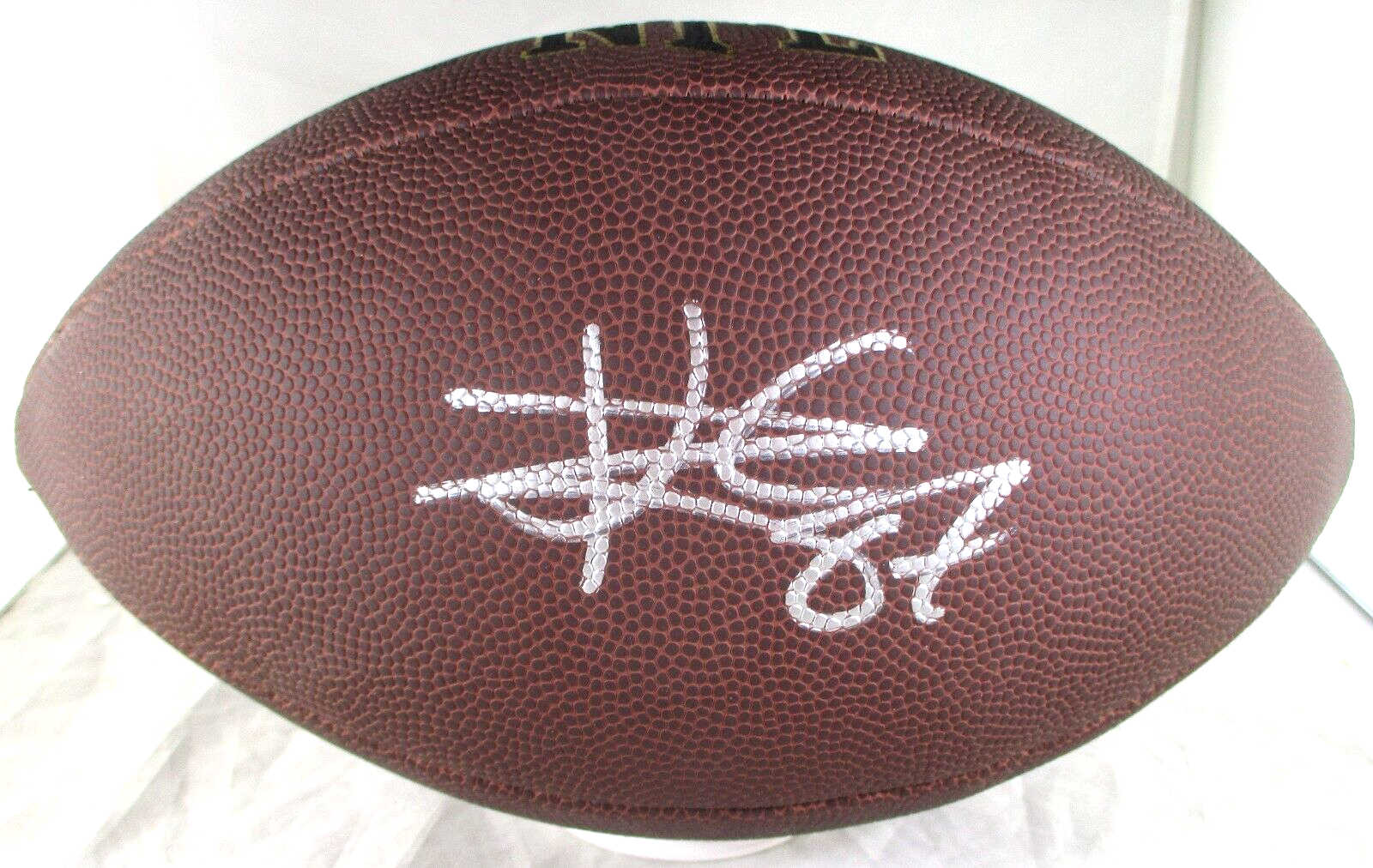 Travis Kelce Signed Football