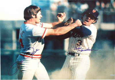 Bud Harrelson vs. Pete Rose