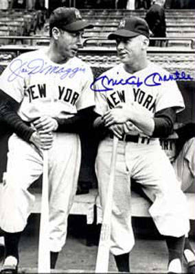 Joe Dimaggio & Mickey Mantle