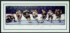 Boston Bruins Hall Of Famers Lithograph