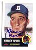 Signed Warren Spahn