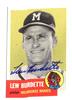 Signed Lew Burdette