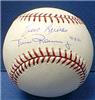 Tim Raines Jr. & Sr. ball autographed