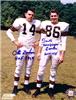 Otto Graham and Dante Lavelli autographed