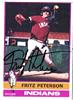 Fritz Peterson autographed