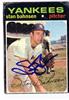 Stan Bahnsen autographed