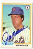 Signed Jon Matlack