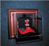 Wall Mountable Cap Deluxe Display Case Cube autographed