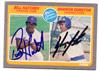 Billy Hatcher & Shawn Dunston autographed