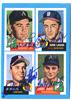 Eddie Mathews, Ferris Fain, Logan, Shantz autographed