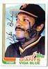 Vida Blue autographed