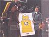 Jerry West & Magic Johnson autographed