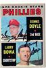 Dennis Doyle & Larry Bowa autographed