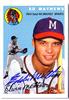 Signed Eddie Mathews