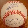 Barry Bonds & Bobby Bonds autographed