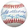 Ted Williams & Mickey Mantle autographed