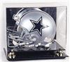 Football Helmet Display Case cube autographed