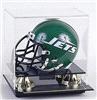 Football Mini-Helmet Display Case Cube autographed