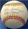 Ralph Branca & Bobby Thomson autographed