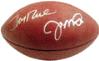 Jerry Rice & Joe Montana  autographed