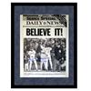 Signed Gary Carter & Mookie Wilson Framed Daily News 