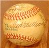 Signed 1972 Texas Rangers