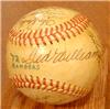 Signed 1972 Texas Rangers