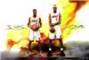 Lebron James & Dwayne Wade autographed