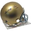 Lou Holtz & Charlie Weis Dual-Signed Notre Dame autographed