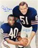 Dick Butkus & Gale Sayers autographed