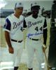 Hank Aaron & Eddie Mathews  autographed