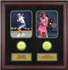 Chris Evert & Martina Navratilova autographed