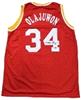 Signed Hakeem Olajuwon Houston Rockets