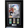 Patriots Ticket Collage autographed