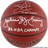 Julius Erving & Billy Cunningham autographed