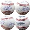 Matt Harvey, acob deGrom, Noah Syndergaard, & Steven Matz autographed