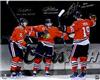 Patrick Kane Jonathan Toews & Duncan Keith autographed