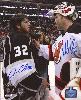 Jon Quick & Martin Brodeur autographed