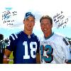 Signed Dan Marino & Peyton Manning