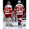 Dominik Hasek & Chris Chelios autographed