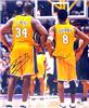 Signed Kobe Bryant & Shaquille O' Neal