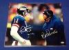 Phil Simms & Bill Parcells autographed