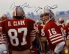 Dwight Clark & Joe Montana autographed