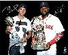 Tom Brady & David Ortiz autographed