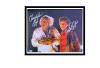 Christopher Lloyd & Michael J Fox autographed