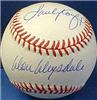 Don Drysdale & Sandy Koufax autographed