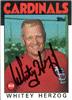 Signed Whitey Herzog