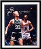 Larry Bird & Julius Erving autographed